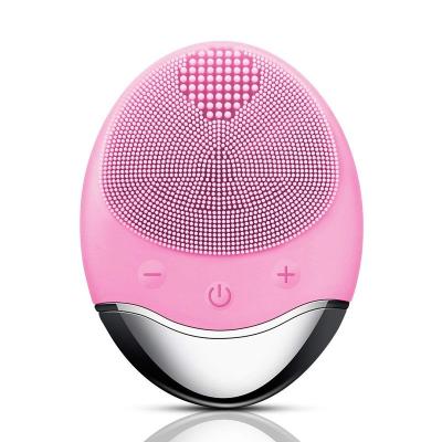 China New 2021 Wireless CHARGER USB Rechargeable Blood Vessels IPX 7 Removal Waterproof Sonic Facial Cleansing Brush For Electric Face for sale