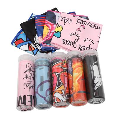 China Factory Direct Custom Made Microfiber Man Women Kids Safe Running Sports Fitness Cooling Towel for sale