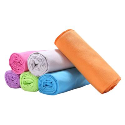 China Wholesale QUICK DRY Single Color Square Customized Microfiber Sports Swimming Beach Towel for sale