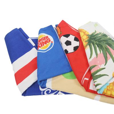China Wholesale Custom Recycled Fabric QUICK DRY Microfiber Printing Logo Turkish Beach Towel for sale