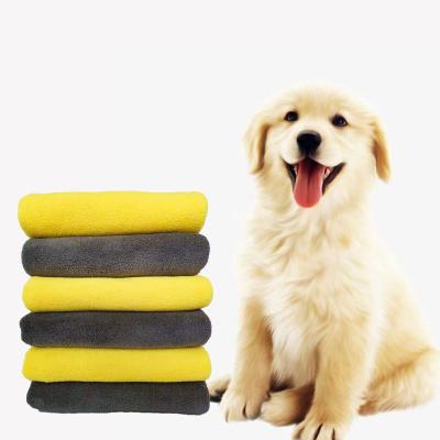 China Wholesale Custom Stocked Microfiber Pet Bath Soak Up Towel for sale