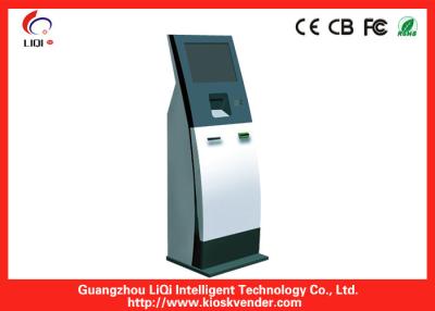 China Vandal-proof Slim Self Service Payment Kiosk With LED Touch Screen for sale