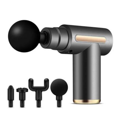 China popular mini pocket size 4 heads 6 speed massage gun for sale