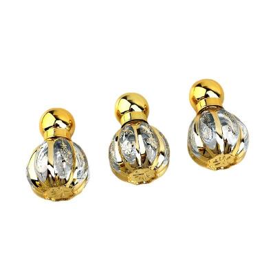 China La bola 12ML embotella las botellas separadas del aceite esencial del alto grado que el vidrio portátil del perfume embotella la botella tallada ULTRAVIOLETA de la bola en venta