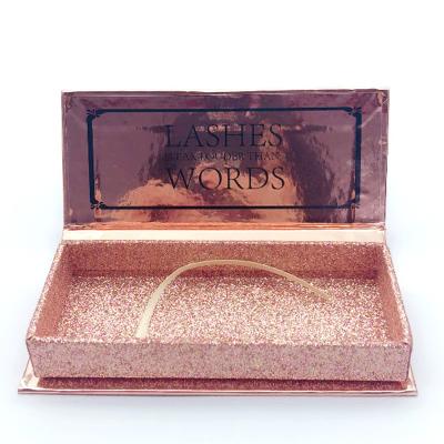 China Handmade Luxury False Eyelashes Box Empty Eye Lashes Packaging Box for sale