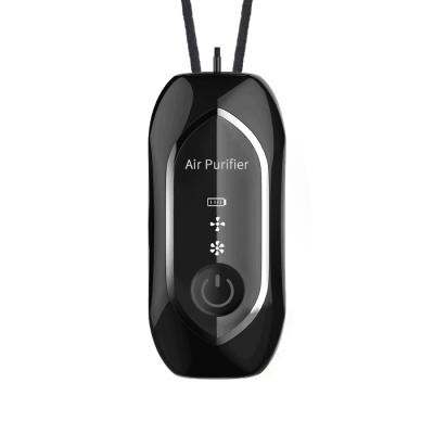 China 2020 Hot Selling Portable Smart 2 Levels Chargeable Ion Necklace Air Purifier Display Power Negative Speed PM2.5 Removal Smart for sale