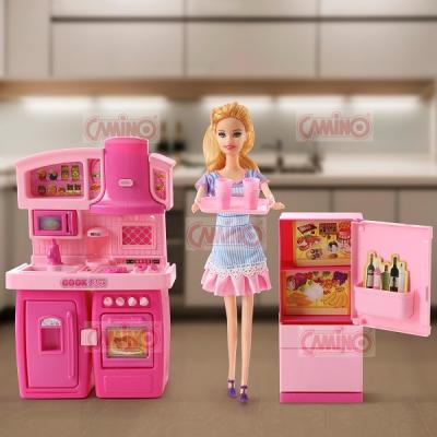 China Mini 30cm 11.5inch 12inch Doll Fashion Doll Christmas Gift Play Set - Kitchen and Fridge for sale