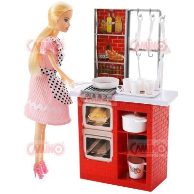 China China Wholesale 30Cm Mini Toy Kitchen Station Play House Set With Toys for sale