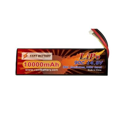 China RC CAR wholesale price 10000mah 4S 14.8V 90C LiPo battery for rc car unlimited racer Traxxas desert soft case for sale