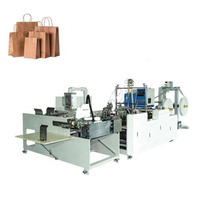 China Packaging Industry Automatic Twisted Handle Making And Gluing Machine For Kraft Paper Bag for sale