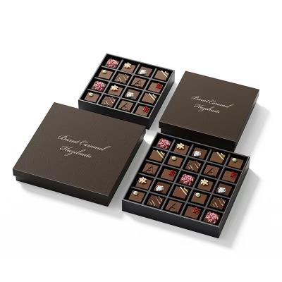 Cina Scatole di imballaggio alimentare per cioccolato vuoto su misura con inserti CMYK/Pantone Cartone rigido in vendita