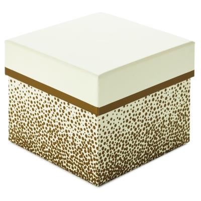China Caixas de cartão rígidas de Champagne Bubbles Ivory Gift Box Debossing do quadrado à venda
