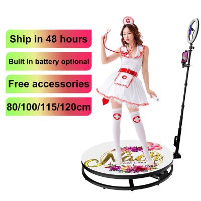 China 360 Deluxe Photo Booth Photo Booth Base Configuration/Free Accessories Photo Booth Rotating 360 Degree 360 Degree Portable Video Photo Booth for sale
