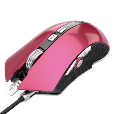China New Computer Peoducts Wireless mouse G60 Full Speed Photoelectric braided Wired LED Gaming Mouse With 4000DPI for sale