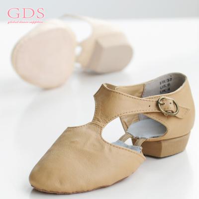 China Ladies GENUINE LEATHER Jazz Dance Shoes Wholesales, Teacher Leather Sandal Jazz Shoes for sale