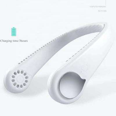 China 5v Wearable Portable Usb Rechargeable Neck Fan Convenient Carry for sale