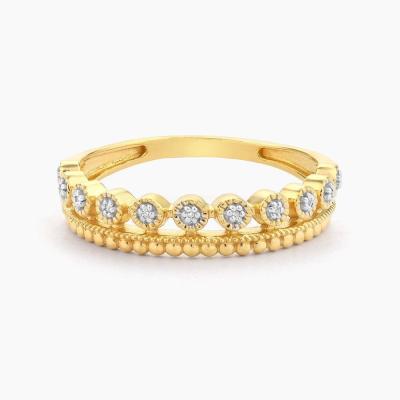 中国 925 スターリング シルバー CLASSIC スタイルの卸売 積み立てられる女性指輪 金属珠付き 販売のため