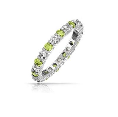 China Anillo de la banda de la eternidad de plata 925 con dorado rosa y piedra de nacimiento en venta