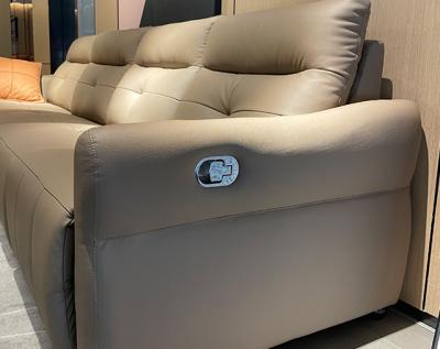 China Genuine Leather Recliner Sofa Set Living Room Furniture , Luxury Sofa Set Furniture Italian for sale