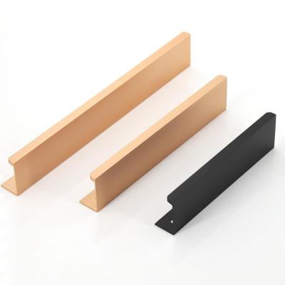 China Gold Hidden Cabinet Kitchen Cupboard Handles Hidden Kitchen Cabinet Drawer Handle for sale
