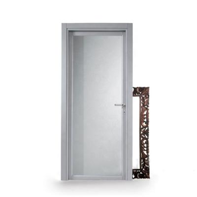Chine Porte en verre de salle de bain en aluminium de design moderne avec verre glacé durci OEM/ODM Disponible à vendre