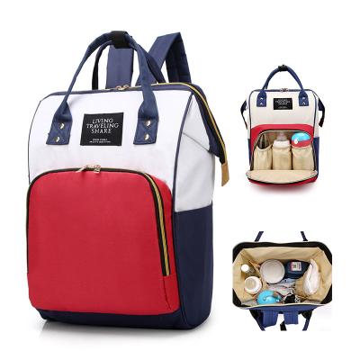 China Factory Wholesale Anti-theft Portable Waterproof Yearbook Backpack Mummy Baby Diaper Bag Outdoor Backpack for Travel for sale