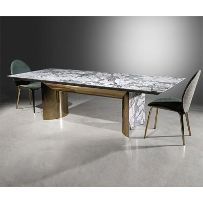 China A1973 modern dining set with 6 seater dining table chairs for sale