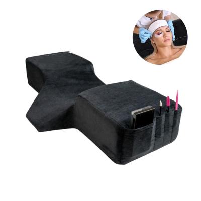 China Lash Pillow Curve Improve Portable Ergonomic Cervical Rest Beauty Salon Eyelash Extension Pillow for sale