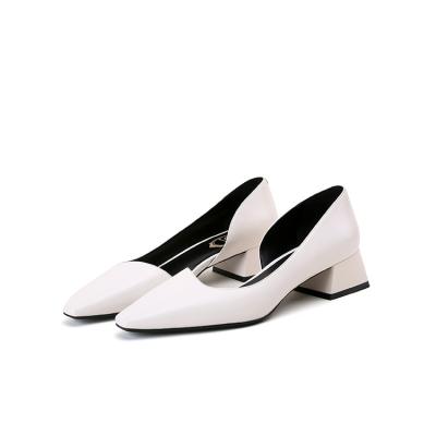 China Fashion Trend Led Nightclub Sexy Heeled Women's High Heels Single Shoes With Shallow Thick Heels Women's Shoes for sale