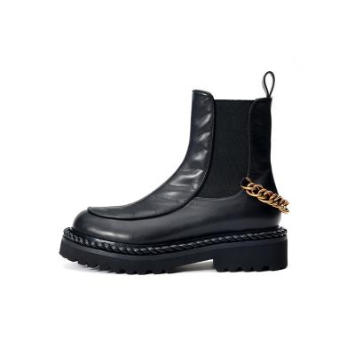 China 2021 New Winter Comfortable Round Toe Chelsea Boots Ankle Boots Breathable Classic Women for sale