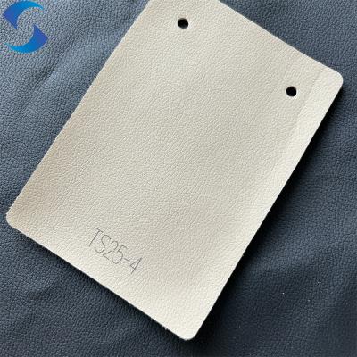 China 140/160 Ancho Tejido de cuero artificial de color blanco Cuero EPU para asiento de coche en venta