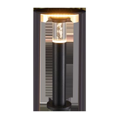 China Retro Garden Villa Decoration Yard Fence Outdoor Solar Led Path Garden Bollard Lawn Light 3W for sale