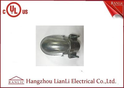 中国 磨く終わりは堅い鋼鉄水路クランプ タイプ、銀製EMTの水路の帽子に電流を通した 販売のため