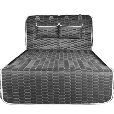 China Business/SUV Luxury Cargo Liner For Dogs, Waterproof Cargo Cover Pet Trunk Mat With Flap Bumper Protector 2 Large Pockets for sale