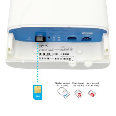China 4G adaptador impermeável exterior sem fio do ponto de entrada do router IP66 do CPE Wifi à venda