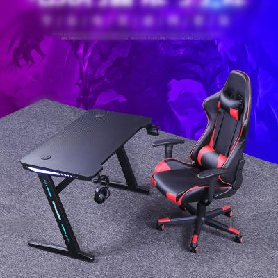 China 2021 expandable hot sale factory price professional game club Z shaped cool game table computer game desk for home office for sale