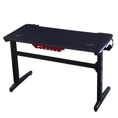 China Cool New Design Carbon Fiber Extendable RGB Computer Laptop Table Hot PC Gaming Desk for Desktop Table or Gamer for sale