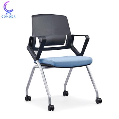 China COMODA Room Chair College Student Study Chair Student Folding Classroom School Hotel Conference Room Rotation Foldable Practicing Chair for sale