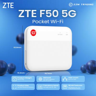 China Roteador ZTE F50 5G original novo desbloqueado Pocket WiFi 1.6Gbps SA/NSA 5G Mobile Hotspot Pocket Mini WiFi Roteador à venda