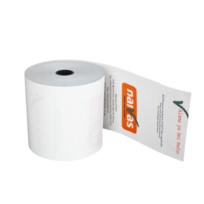 China Premium Quality 80x80x12 Cash Register Thermal Paper Roll Cuctom Logo Pre Printed Pos Thermal Rolls of cash register/POS machine/credit card machine for sale
