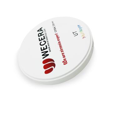 China Colorful Multilayer Material Zirconia Dental Disc Open System 600 Mpa 98*18mm for sale