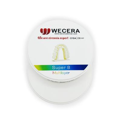 China la favorable circona pre sinterizada de múltiples capas 3D bloquea 16 Vita Colors OM1 OM2 OM3 en venta