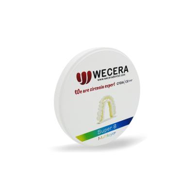 Китай Zirconia 1200 Mpa астетический преграждает зубоврачебную D98 открытую систему 57% просвечивающее продается