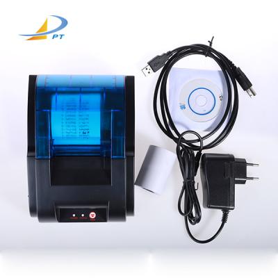 China Black and white 58mm desktop printer case USB interface for restrurant bill printing BT-58U for sale