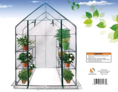 China ECO-FRIENDLY 12 Shelves PVC Portable Outdoor Walk-In Greenhouse For The Yard for sale