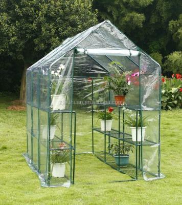 China 2016 Hot-sale easily assembled walk-in PVC garden greenhouse for sale