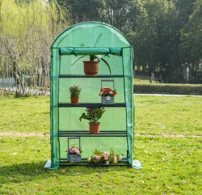 China 4 ROW ROUND COVER COVER GREENHOUSE Easily Assembled UV RESISTANT GREEN COVER for sale