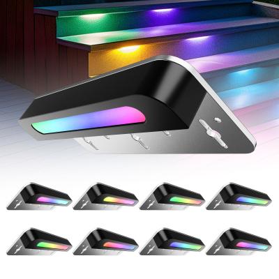 Chine Montage murale extérieur 8 paquets 7 pouces LED pas à pas des lumières BLE contrôleur de maillage type 3W Installation de puissance à vendre