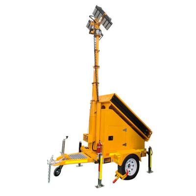 China Bateria de gel 6 * 200Ah Mobile Solar Light Tower OEM ODM Disponível à venda