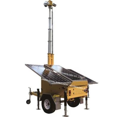 China Zonne-energie trailer gemonteerd High Definition Camera voor tijdelijke activiteit monitoring Te koop